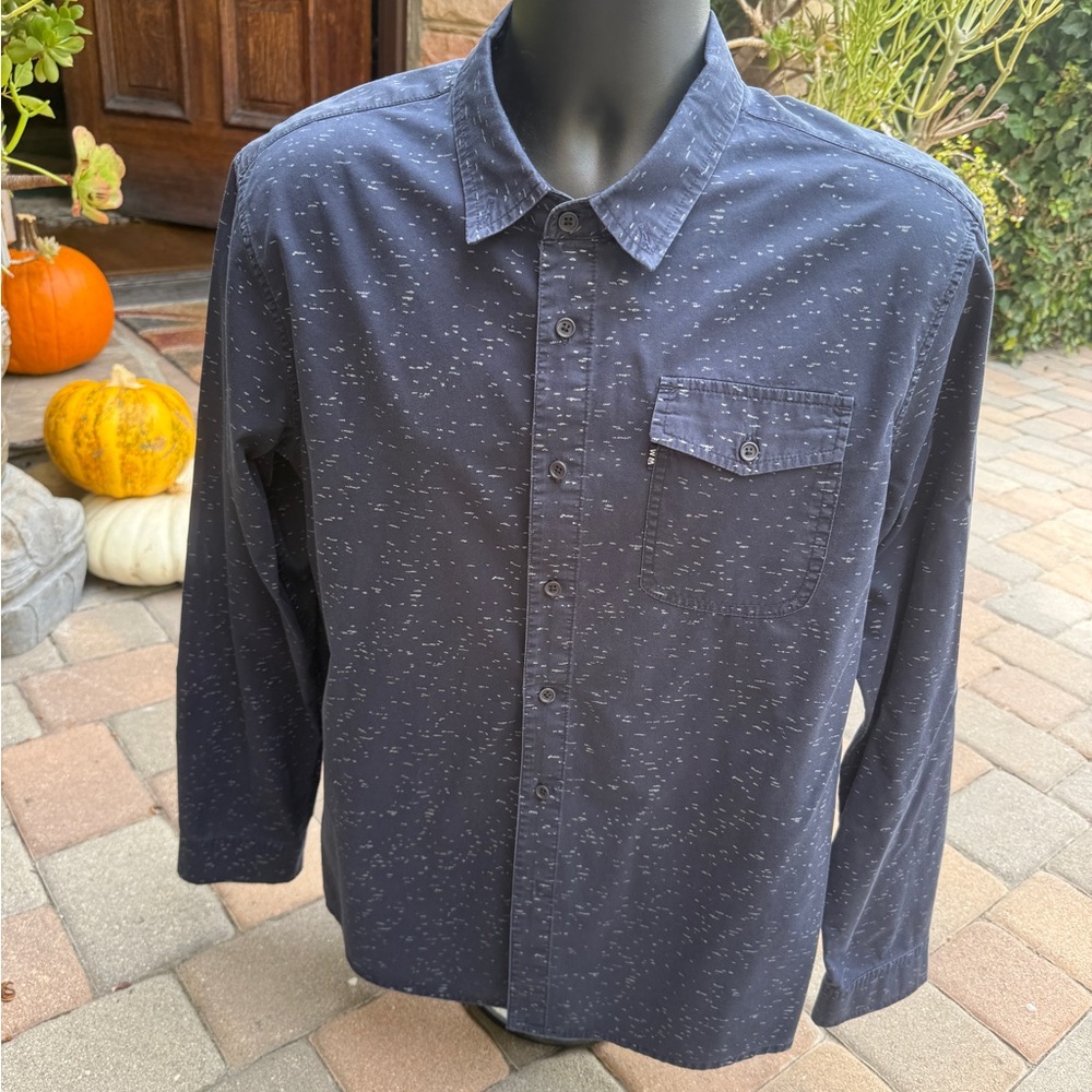 Men's Speckled Navy Casual Shirt
